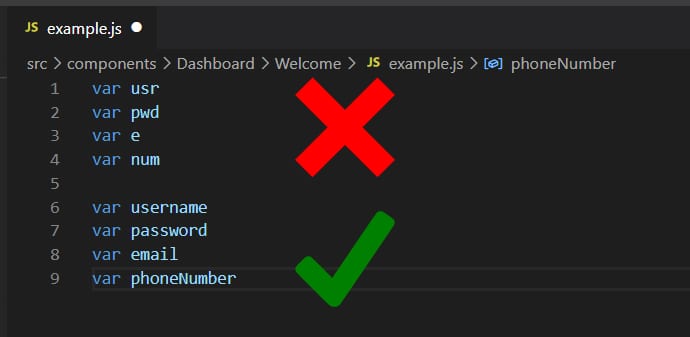 proper variable declaration